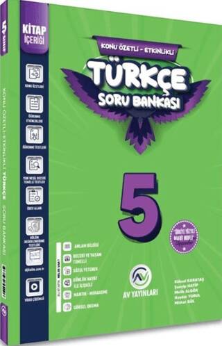 5. Sınıf Türkçe Kazanım Etkinlikli Soru Bankası - Köksal Karataş kitap kapağı