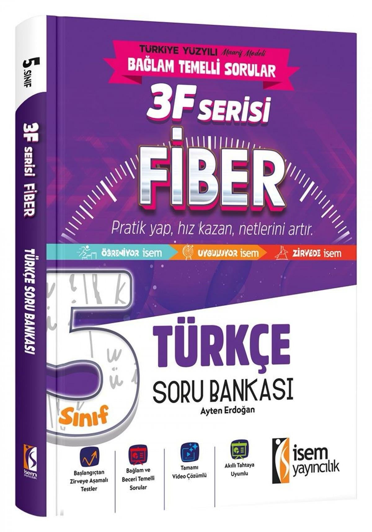 5. Sınıf Türkçe Soru Bankası 3F Fiber Serisi kitap kapağı