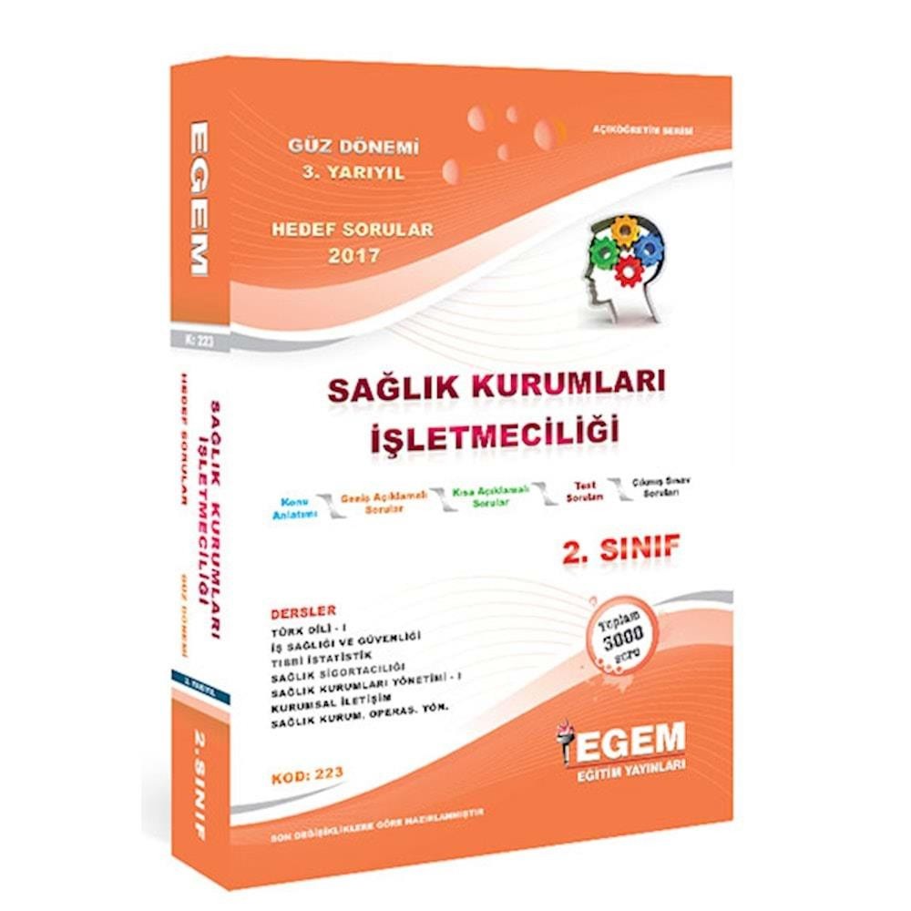 2. Sınıf Sağlık Kurumları İşletmeciliği Konu Anlatımlı Soru Bankası Güz Dönemi (3. Yarıyıl)