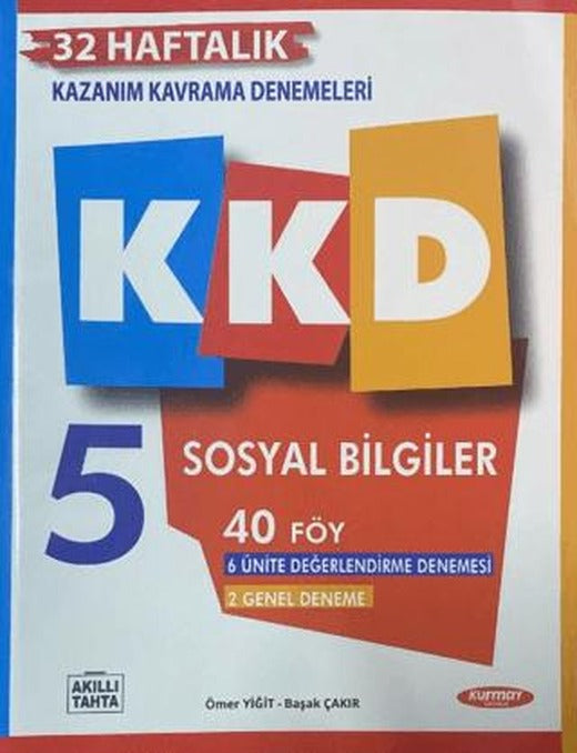 KKD 5. Sınıf Sosyal Bilgiler Haftalık Kazanım Kavrama Denemeleri | Kurmay Yayınları (Ciltsiz)