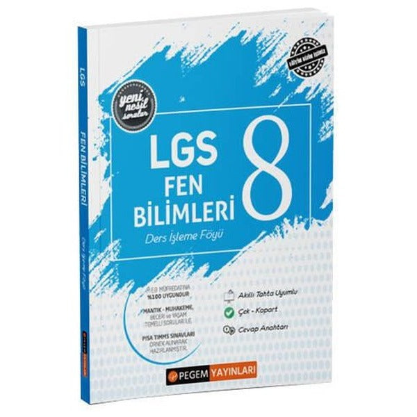 8.Sınıf LGS Fen Bilimleri Ders İşleme Föyü | Pegem Akademi Yayıncılık (İnce Kapak)