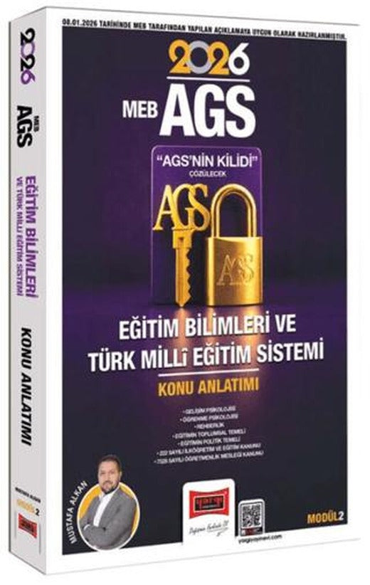 2026 MEB-AGS Anahtarı Eğitim Bilimleri ve Türk Milli Eğitim Sistemi Konu Anlatımı Modül 2 | Yargı Yayınevi (Ciltsiz)