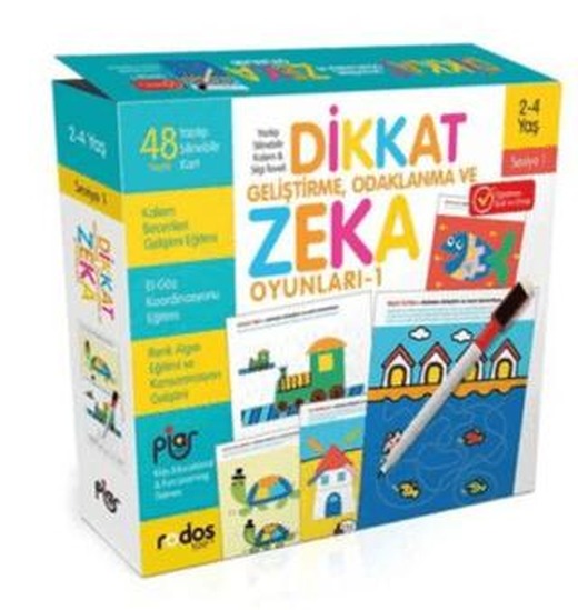 Dikkat Geliştirme, Odaklanma ve Zeka Oyunları - Seviye 1 | Piar Kids