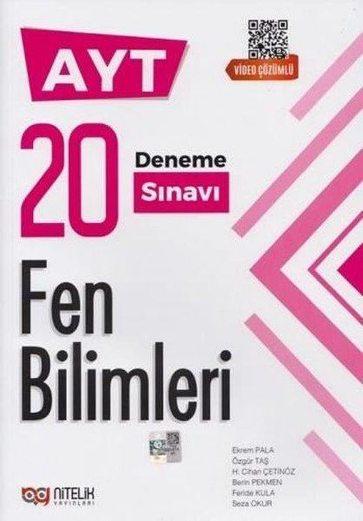 AYT Fen Bilimleri 20 Deneme Sınavı | Nitelik Yayınları (İnce Kapak)