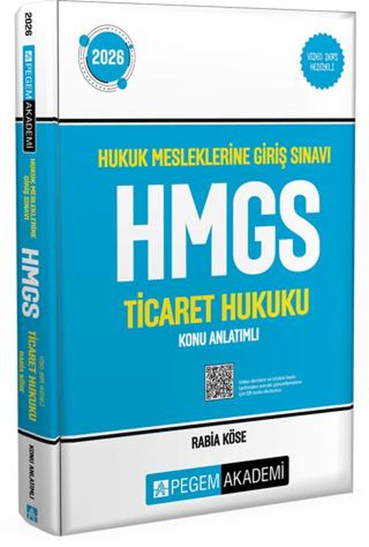 2026 Hukuk Mesleklerine Giriş Sınavı HMGS Ticaret Hukuku Konu Anlatımlı