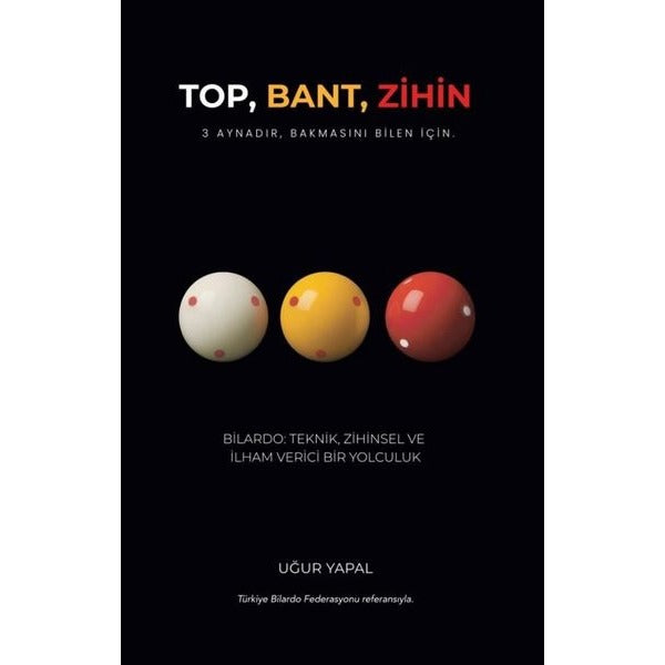 Top, Bant, Zihin - Aynadır, Bakmasını Bilenler İçin - Bilardo: Teknik, Zihinsel ve İlham Verici Bir Yolculuk | Herdem Kitap (İnce Kapak)