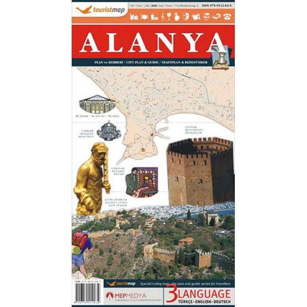 Touristmap Alanya | MepMedya Yayınları (Ciltsiz)