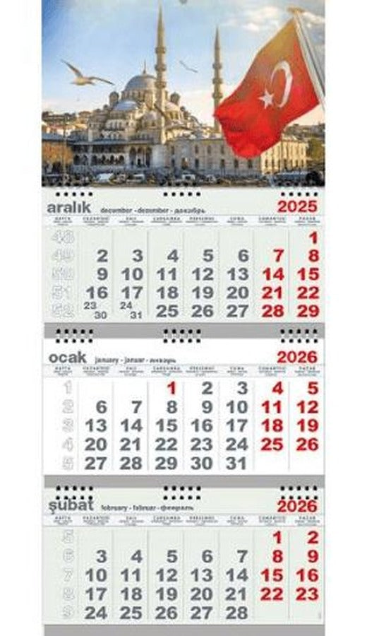 Süleymaniye 2026 Gemici Duvar Takvimi | Halk Kitabevi