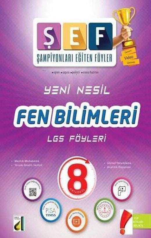 Yeni Nesil Fen Bilimleri 8. Sınıf LGS Föyleri | Damla Yayınevi (İnce Kapak)