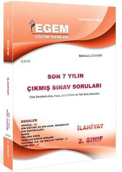 2. Sınıf İlahiyat Bahar Dönemi Çıkmış Sınav Soruları 2011 - 2018 4. Yarıyıl C210