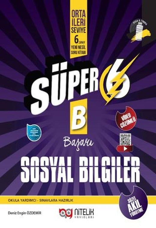 Süper 6 Sosyal Bilgiler Başarı Yeni Nesil Soru Kitabı