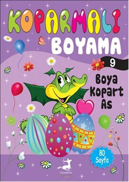Koparmalı Boyama - 9 | Olimpos Çocuk (İnce Kapak)