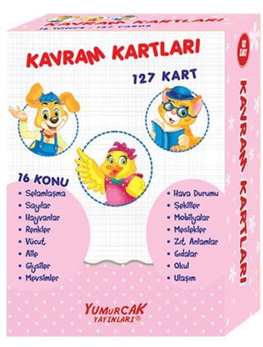 Kavram Kartları 127 Kart | Yumurcak Yayınları (Ciltsiz)
