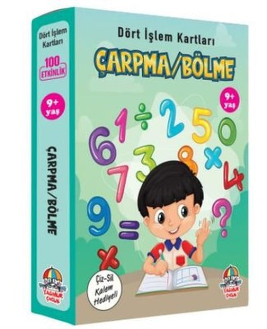 Dört İşlem Kartları - Çarpma/Bölme (9+ Yaş) | Yağmur Çocuk