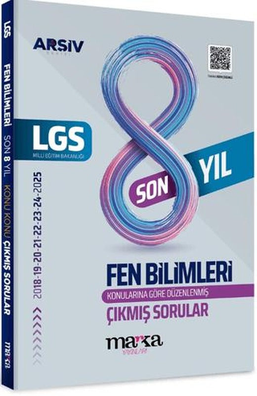 LGS Fen Bilimleri Konu Konu Çıkmış Sorular Son 8 Yıl | Marka Yayınları (Ciltsiz)