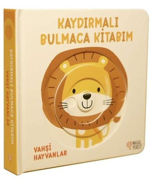 Kaydırmalı Bulmaca Kitabım - Vahşi Hayvanlar | Masalperest (Ciltli)
