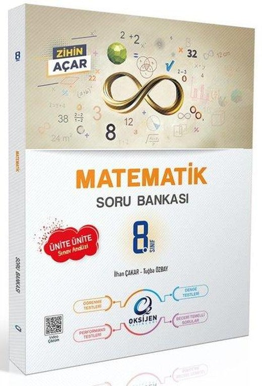 Oksijen 8. Sınıf Matematik Soru Bankası | Oksijen Yayınları - Eğitim (İnce Kapak)