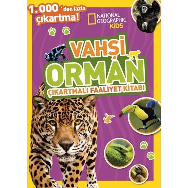 National Geographic Kids - Vahşi Orman Çıkartmalı Faaliyet Kitabı | Beta Kids (İnce Kapak)