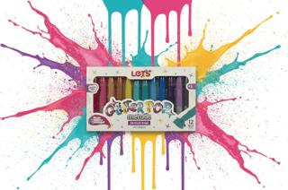 Let’s Glitterpop Metalik Jel Mum Boya 12 Renk | Lets - Resim 1