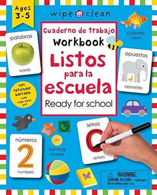 Wipe Clean: Bilingual Workbook Ready for School / Cuaderno de trabajo listos para la escuela : Ages | St Martin's Press