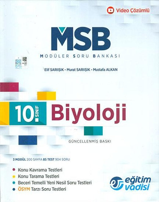 10.Sınıf Biyoloji Modüler Soru Bankası Eğitim Vadisi Yayınları