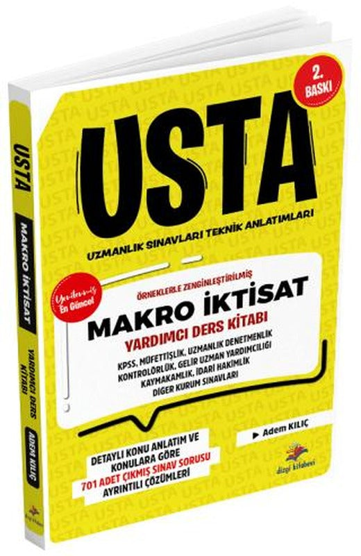 2026 Usta Makro İktisat Konu Anlatımı ve Konularına Göre Tasnif Edilmiş Tamamı Çözümlü Çıkmış Sınav Soruları | Dizgi Kitap (Ciltsiz)