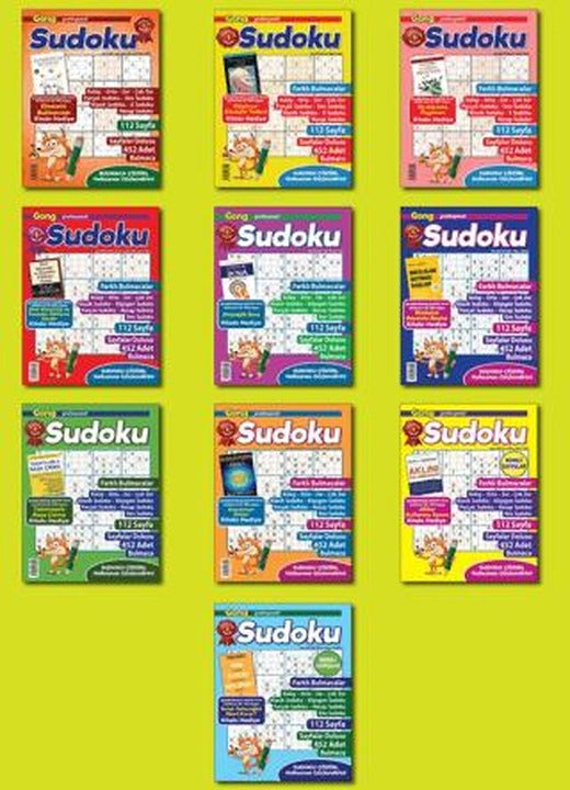 Gong Sudoku 10’Lu Set | Maxi Yayıncılık (Ciltsiz)