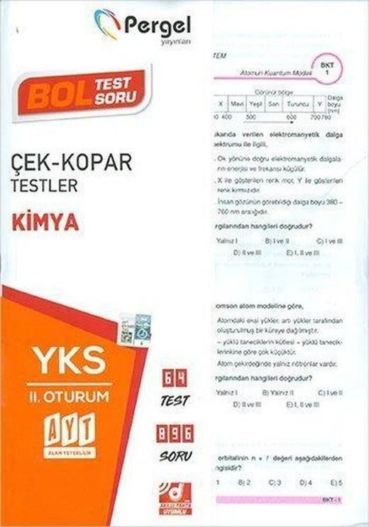 AYT Kimya Çek Kopar Testler | Pergel (İnce Kapak)