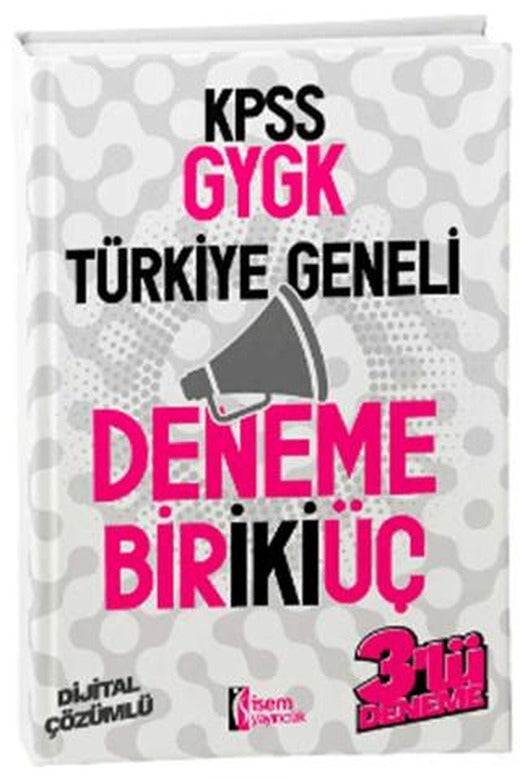 2024 KPSS GYGK Türkiye Geneli Birikiüç 3'lü Deneme | İSEM Yayıncılık (Ciltsiz)