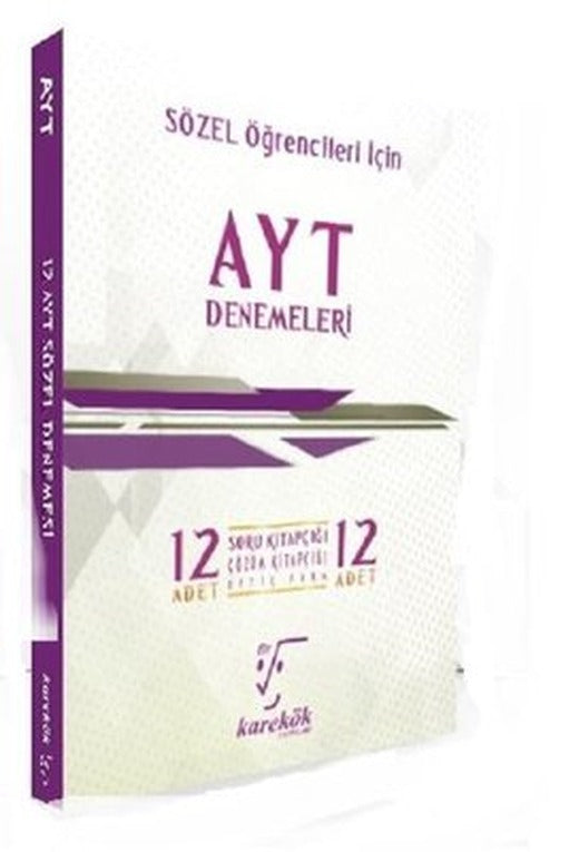 AYT 12'li Sözel Deneme Seti | Karekök Eğitim Yayın (İnce Kapak)