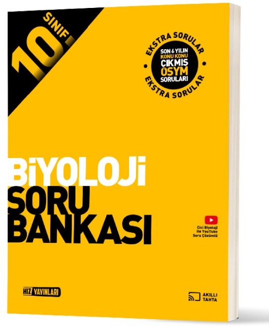 10. Sınıf Biyoloji Soru Bankası | Hız Yayınları (İnce Kapak)