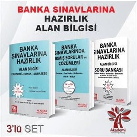Banka Sınavlarına Hazırlık Alan Bilgisi (3 Kitap Takım) | Akademi Consulting Training (Ciltsiz)