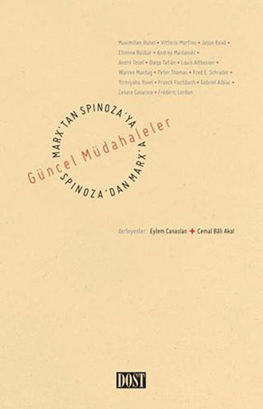 Marx’tan Spinoza’ya, Spinoza’dan Marx’a: Güncel Müdahaleler