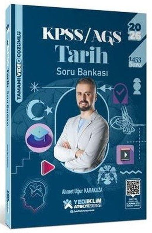2026 KPSS Genel Kültür Atölye Tarih Tamamı Video Çözümlü Soru Bankası | Yediiklim Yayınları (İnce Kapak)