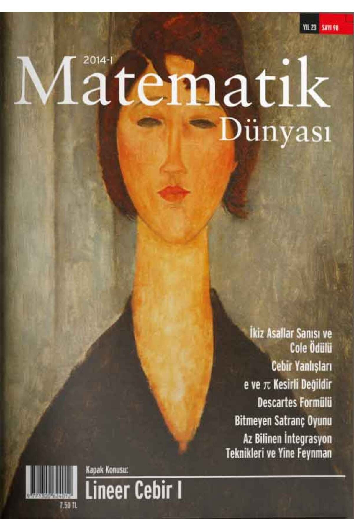 Matematik Dünyası Dergisi Sayı:98 Yıl:2014 - I | Nesin Yayınevi (Ciltsiz)