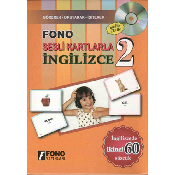 Fono Sesli Kartlarla İngilizce 2 (Cd'li) | Fono Yayınları (İnce Kapak)