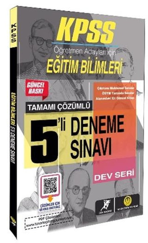 KPSS Dev Kadro - Eğitim Bilimleri 5 Deneme | Tasarı Eğitim Yayınları (Ciltsiz)