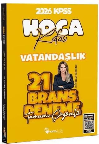 2026 KPSS Vatandaşlık 21 Deneme Çözümlü | Hoca Kafası Yayınları (Ciltsiz)  - Resim 1