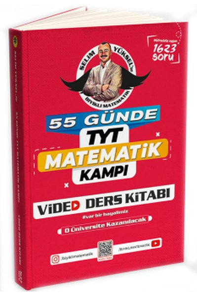 55 Günde TYT Matematik Kampı Video Ders Kitabı - Selim Yüksel kitap kapağı