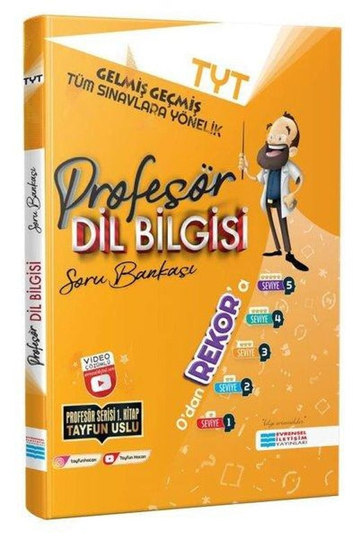 Profesör Dil Bilgisi Soru Bankası - Video Çözümlü | Evrensel İletişim Yayınları (İnce Kapak)