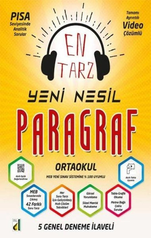 8.Sınıf LGS En Tarz Yeni Nesil Paragraf Soru Bankası | Damla Yayınevi (İnce Kapak)