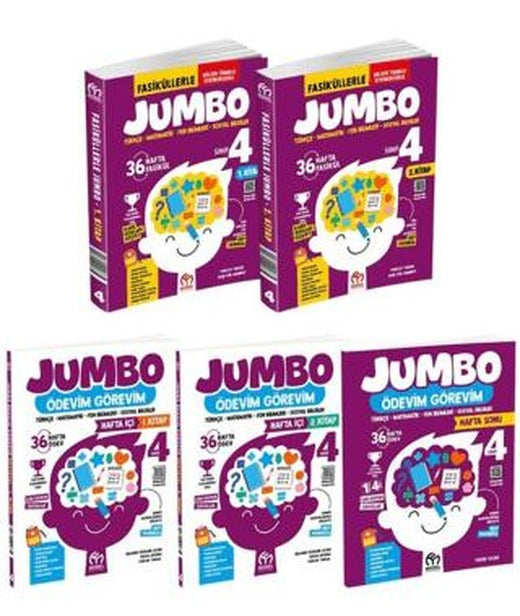 4. Sınıf Fasiküllerle Jumbo Seti (5 Kitap) | Model Eğitim Yayıncılık (Ciltsiz)