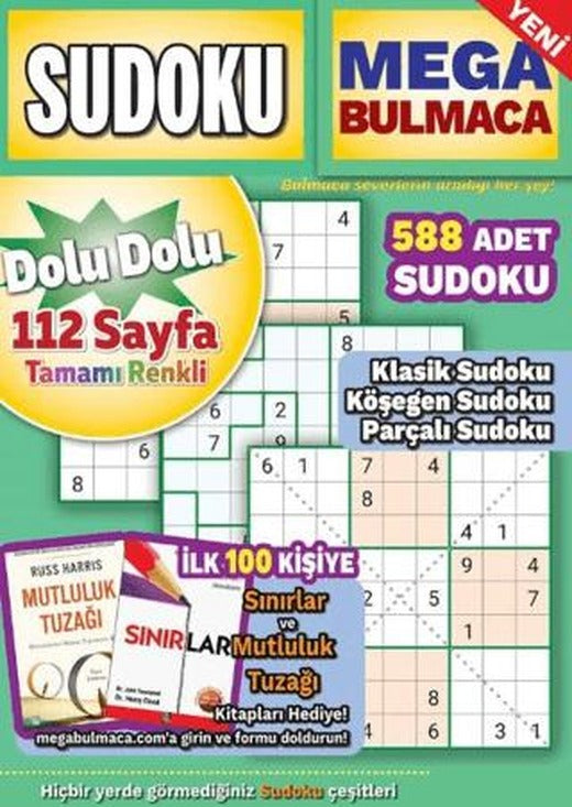 Mega Sudoku Bulmaca 18 | Maxi Yayıncılık (Ciltsiz)