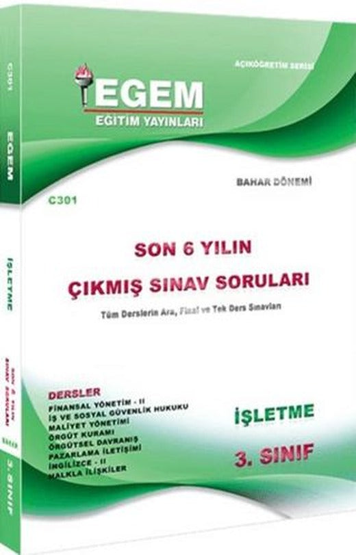 3. Sınıf İşletme Çıkmış Sınav Soruları (Bahar Dönemi)