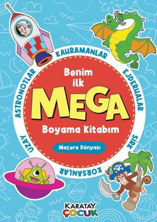 Mega Boyama Kitabım - Macera Dünyası