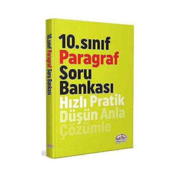 10. Sınıf Paragraf Soru Bankası | Editör (İnce Kapak)