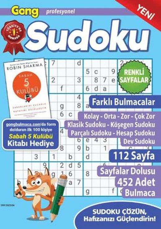 Gong Profesyonel Sudoku 16 | Maxi Yayıncılık (Ciltsiz)
