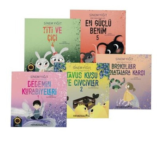 Simi'nin Kitaplığı Seti - 5 Kitap Takım | Kırmızı Balon (İnce Kapak)