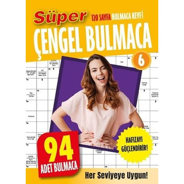 Süper Çengel Bulmaca 6 | Dokuz Yayınları (İnce Kapak)