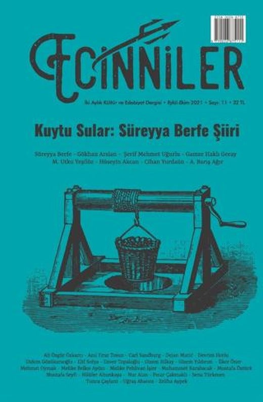 Ecinniler: İki Aylık Kültür ve Edebiyat Dergisi Sayı: 11 Kuytu Sular: Süreyya Berfe Şiiri Eylül - Ekim 2021 | Sardes Yayınları (Ciltsiz)